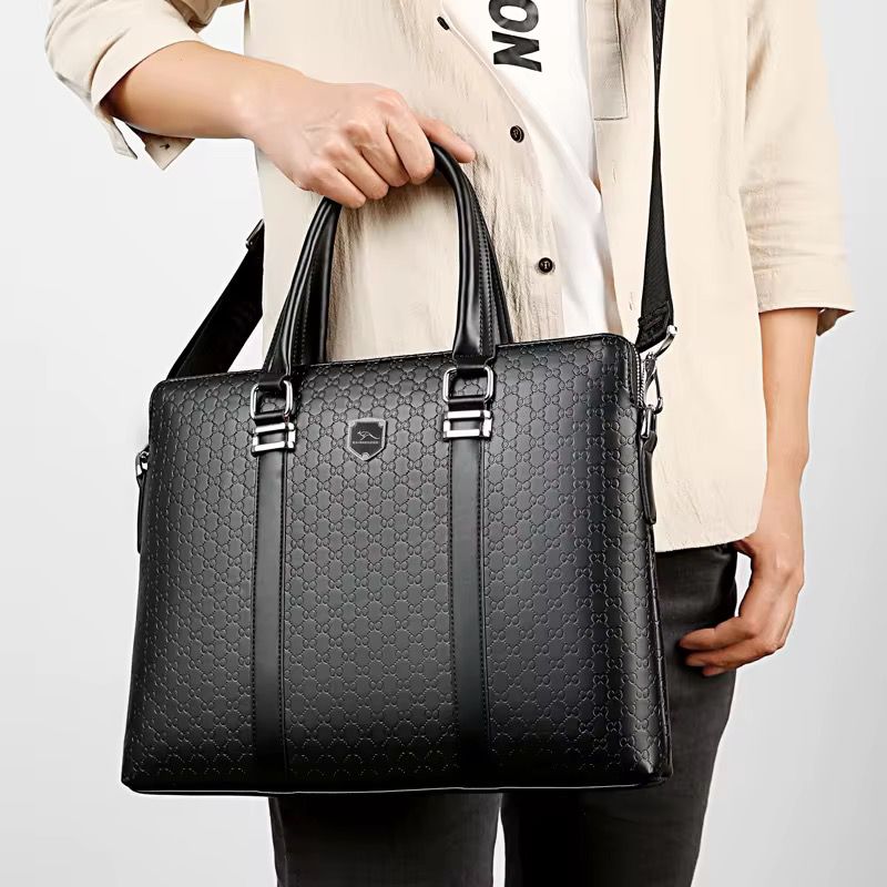 Sac Business Premium – Cuir Luxe Motif Crocodile (Édition Haute Gamme)