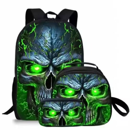 Pack Scolaire 3-en-1 – Design Skull Intense
