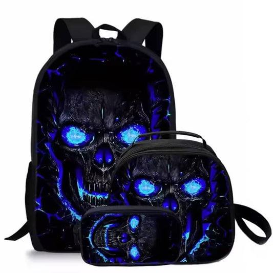 Pack Scolaire 3-en-1 – Design Skull Intense