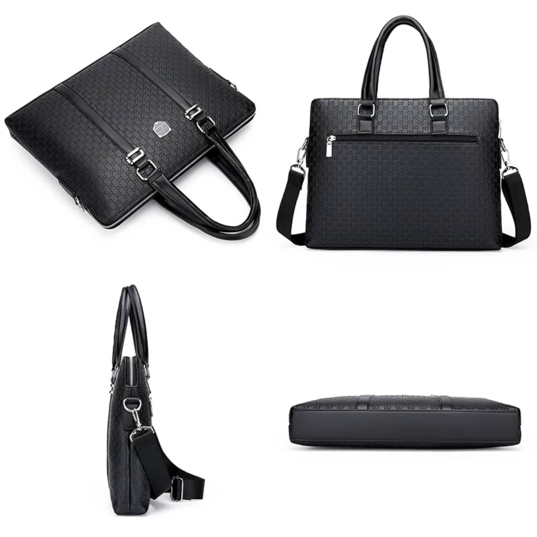 Sac Business Premium – Cuir Luxe Motif Crocodile (Édition Haute Gamme)